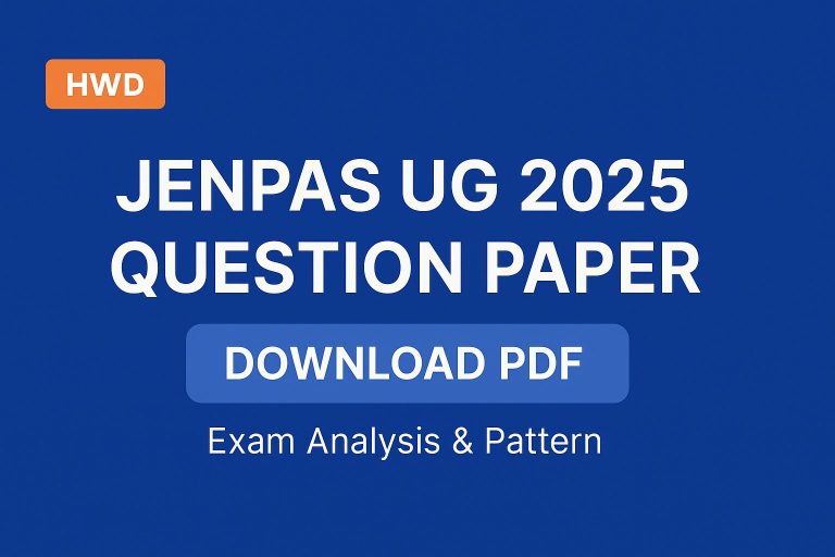 JENPAS UG 2025 Question Paper