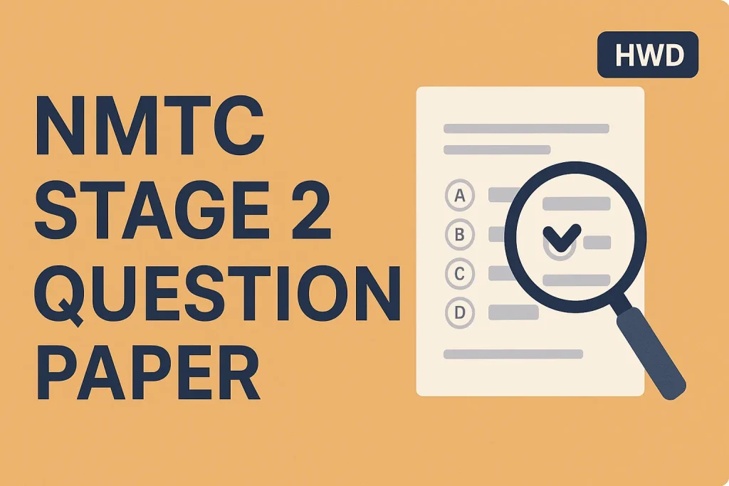 NMTC Stage 2 Question Paper