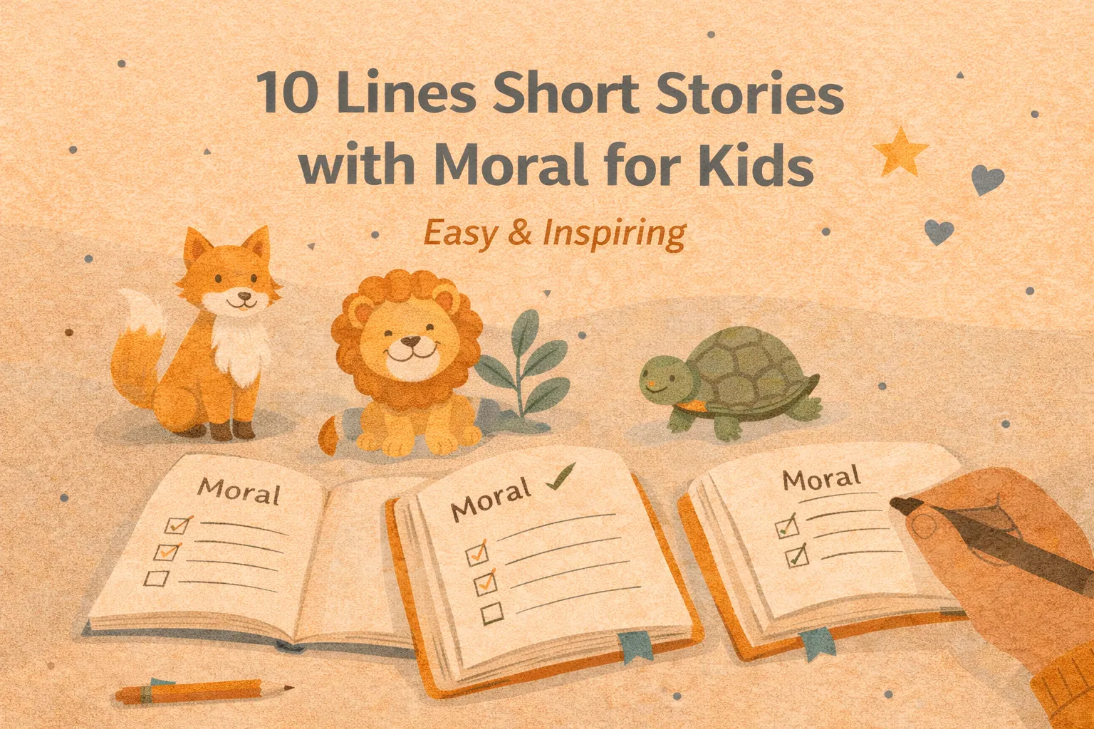 10 Lines Short Stories with Moral for Kids | Easy & Inspiring