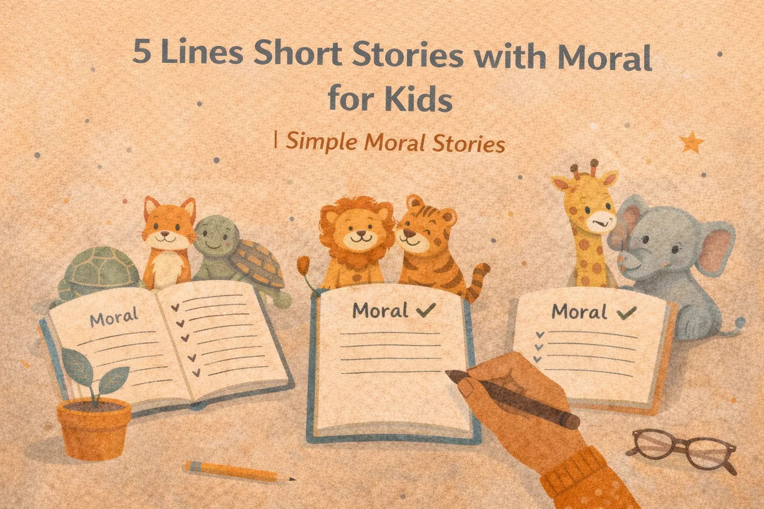 5 Lines Short Stories with Moral for Kids