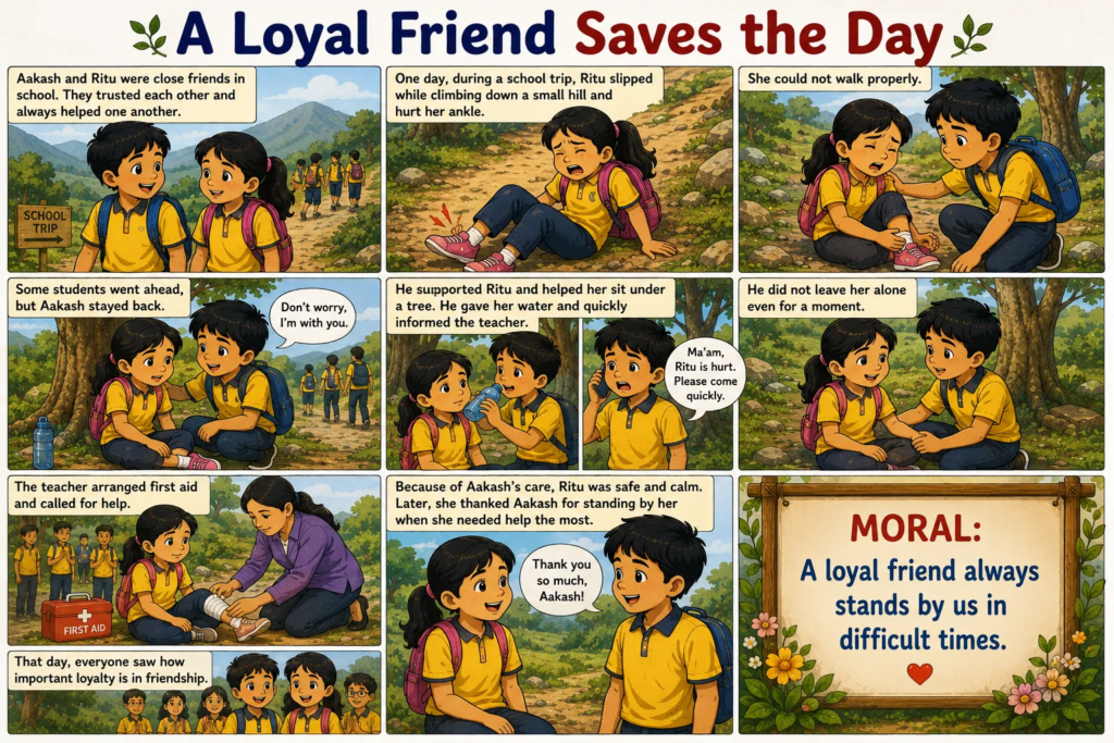 A Loyal Friend Saves the Day -Friendship Moral Stories in English