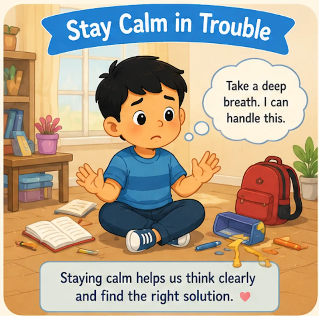 Stay Calm in Trouble - Moral Stories in English for Class 5