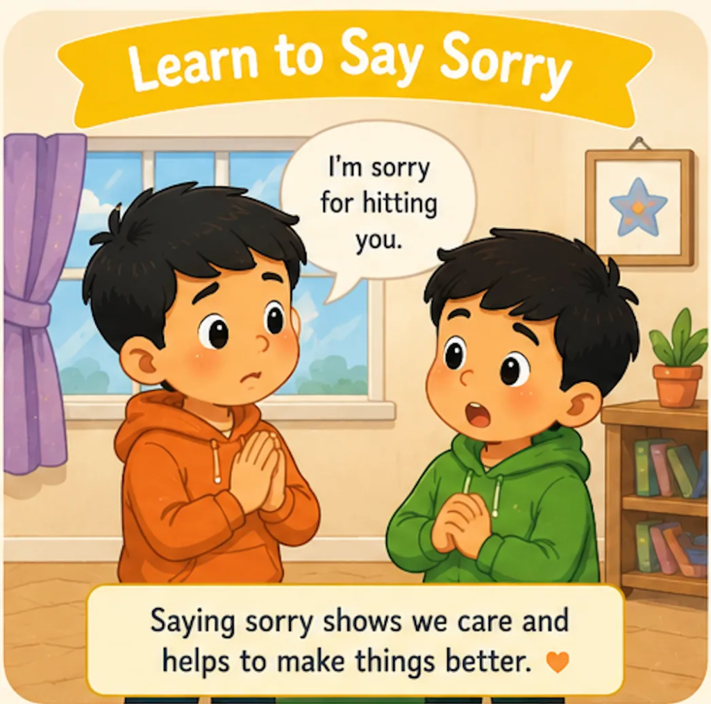 Learn to Say Sorry - Moral Stories in English for Class 5