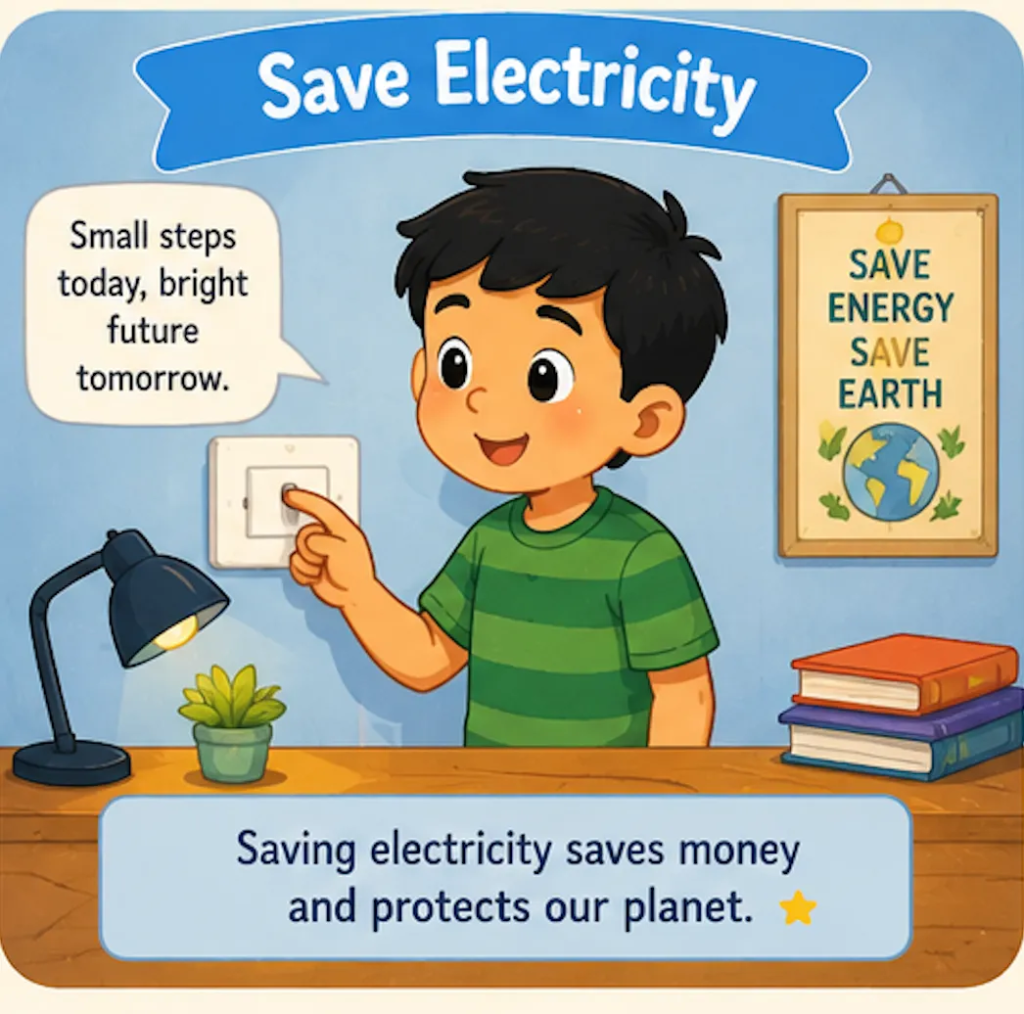 Save Electricity - Moral Stories in English for Class 5