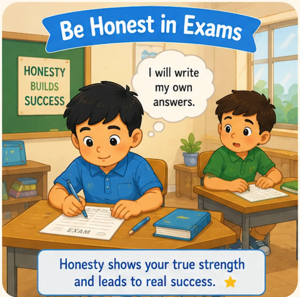 Be Honest in Exams - Moral Stories in English for Class 5