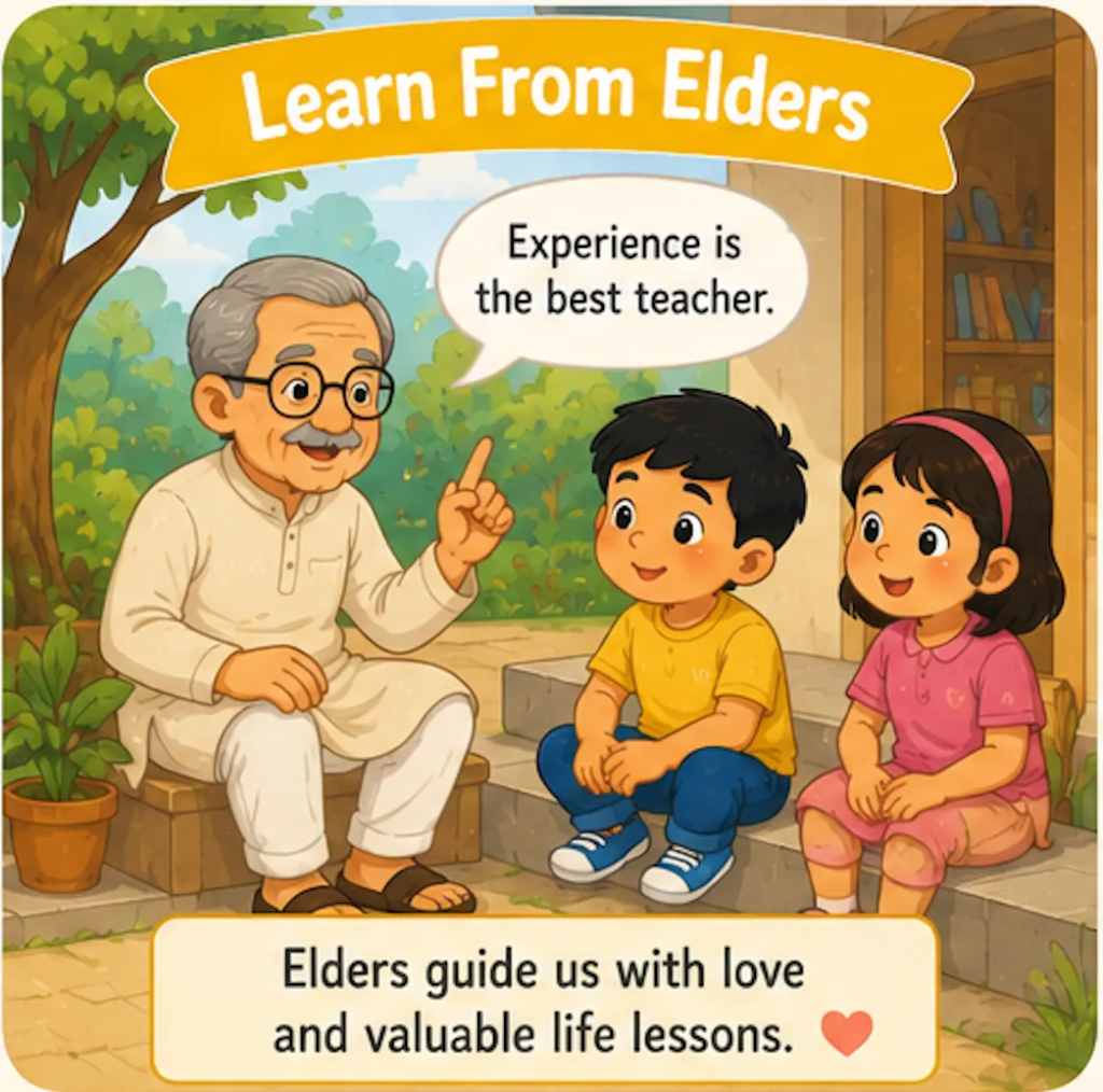 Learn From Elders - Moral Stories in English for Class 5