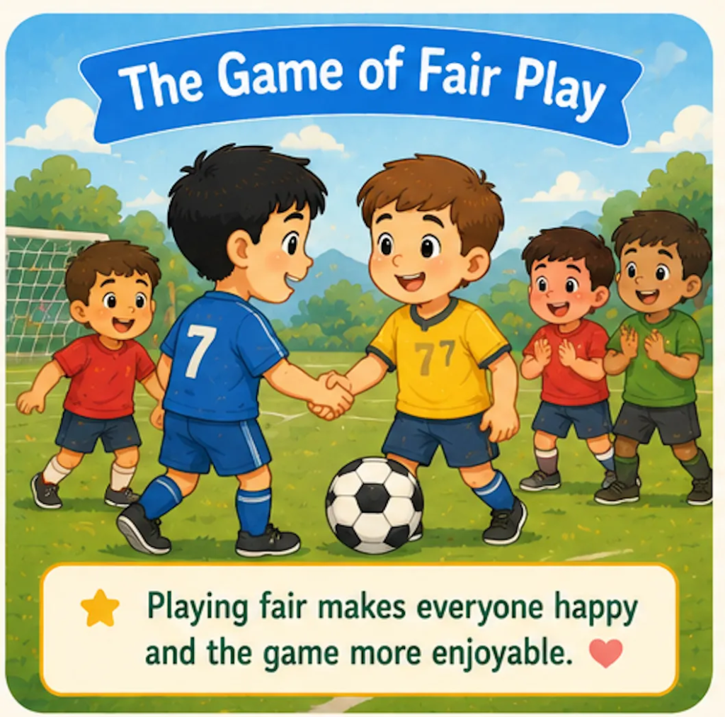 The Game of Fair Play - 20 Lines Short Stories with Moral
