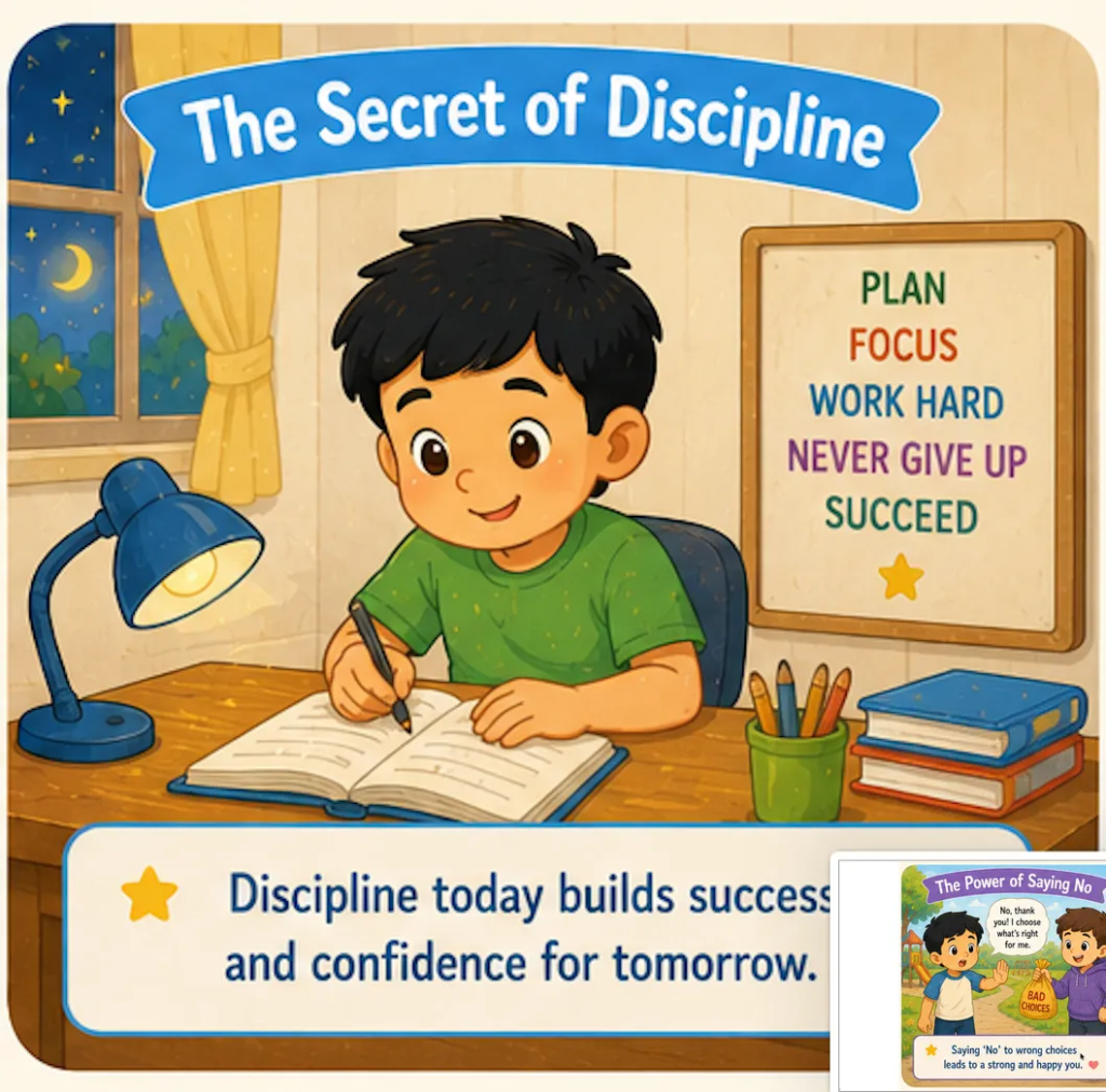 The Secret of Discipline - 20 Lines Short Stories with Moral
