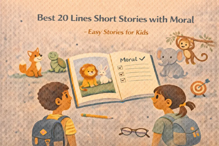 15+ Best 20 Lines Short Stories with Moral – Easy Stories for Kids