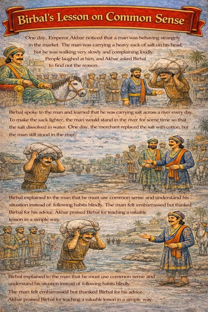 Birbal’s Lesson on Common Sense