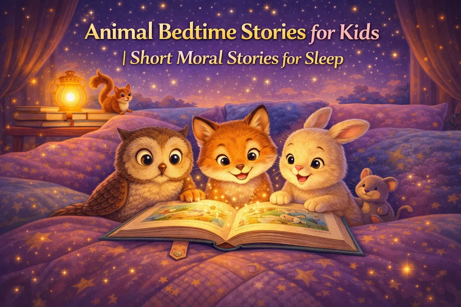 Animal Bedtime Stories for Kids | Short Moral Stories for Sleep