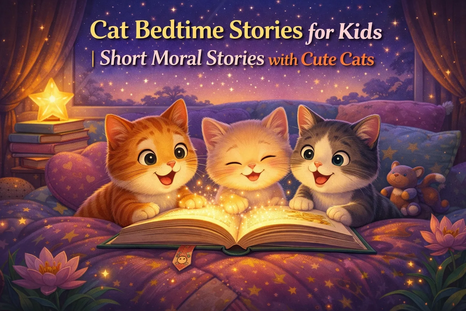 21+ Cat Bedtime Stories for Kids in English