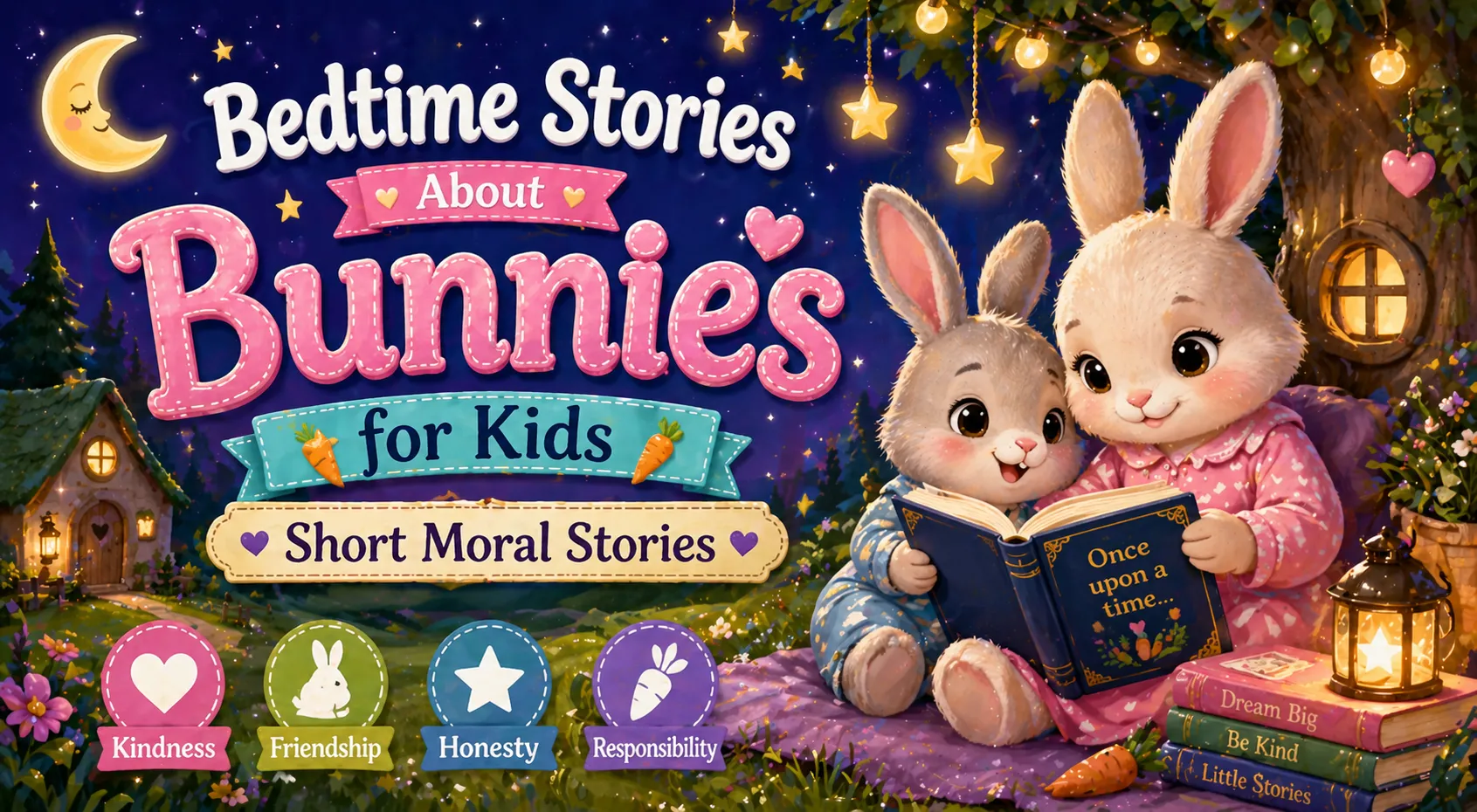 Bedtime Stories About Bunnies for Kids | Short Moral Stories