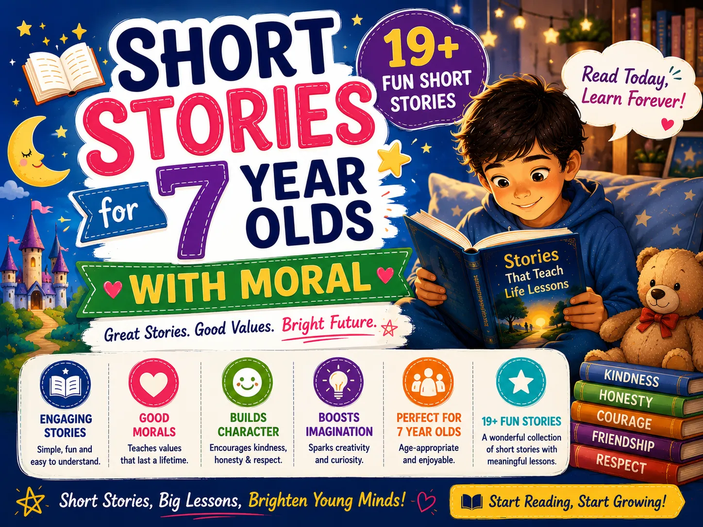 Best Short Stories for 7 Year Olds to Read Before Bed