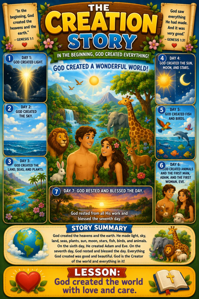 Creation Story - Short Bible Stories for Kids
