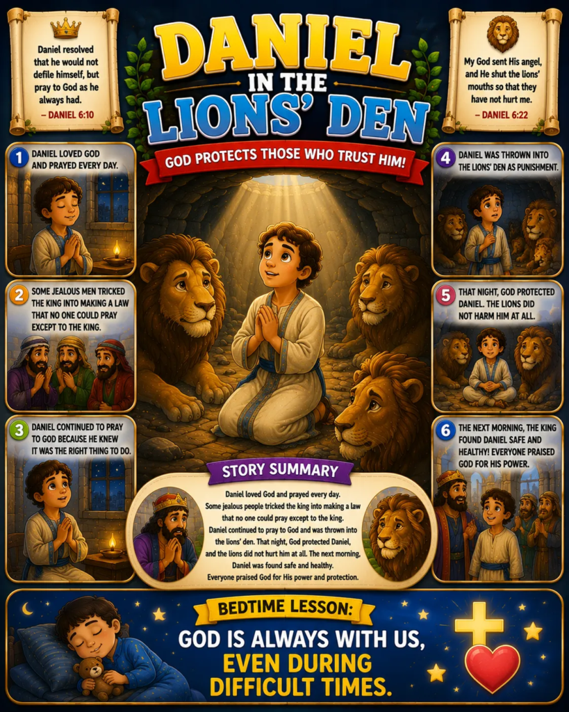 Daniel in the Lions' Den - Bedtime Bible Stories for Kids