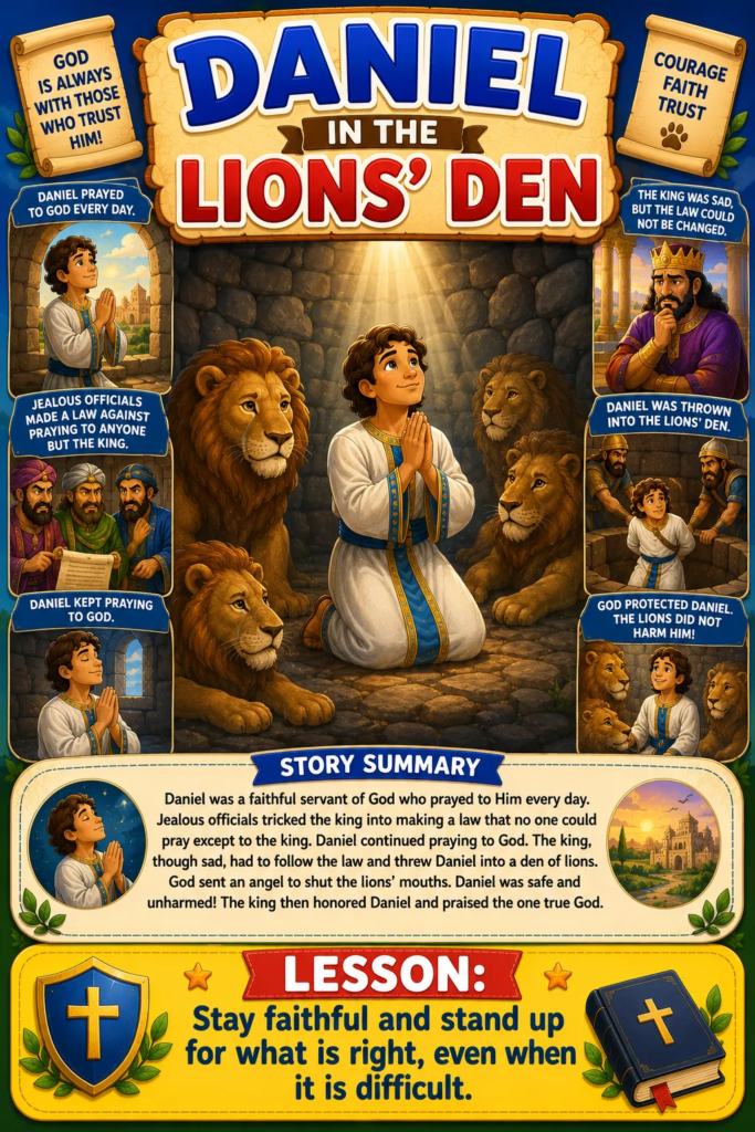 Daniel in the Lions Den - Popular Bible Stories for Kids