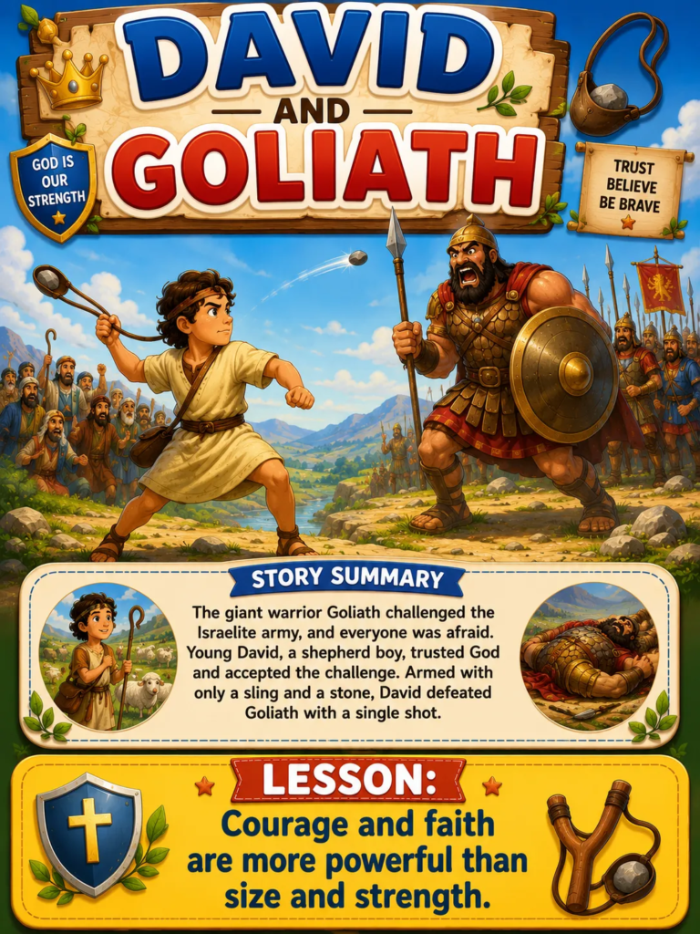 David and Goliath - Popular Bible Stories for Kids