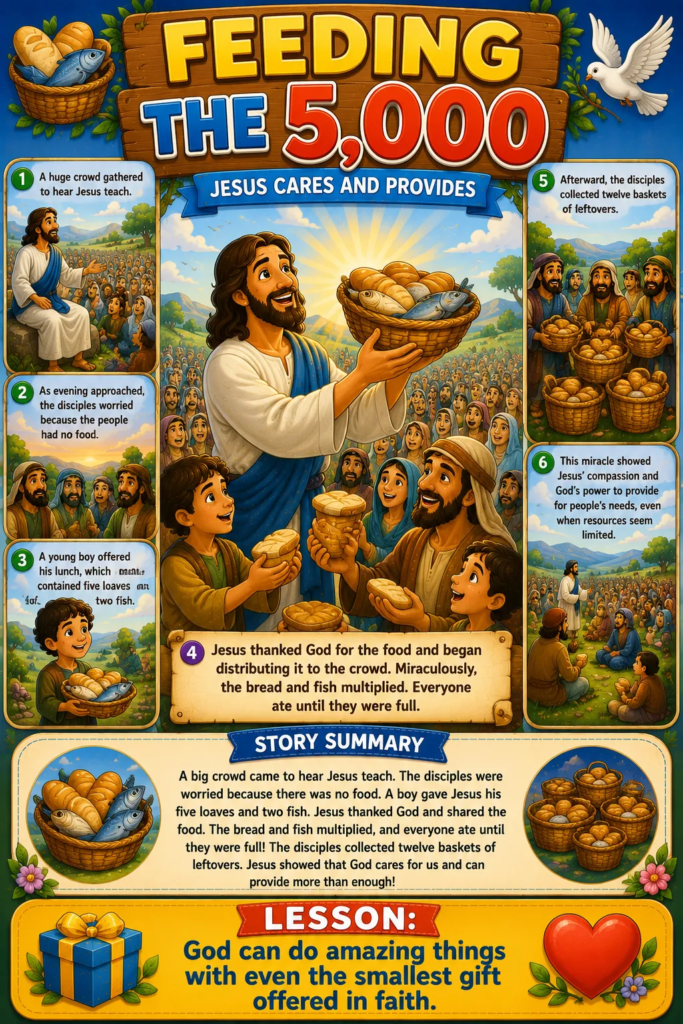 Feeding the 5000 - New Testament Bible Stories for Kids