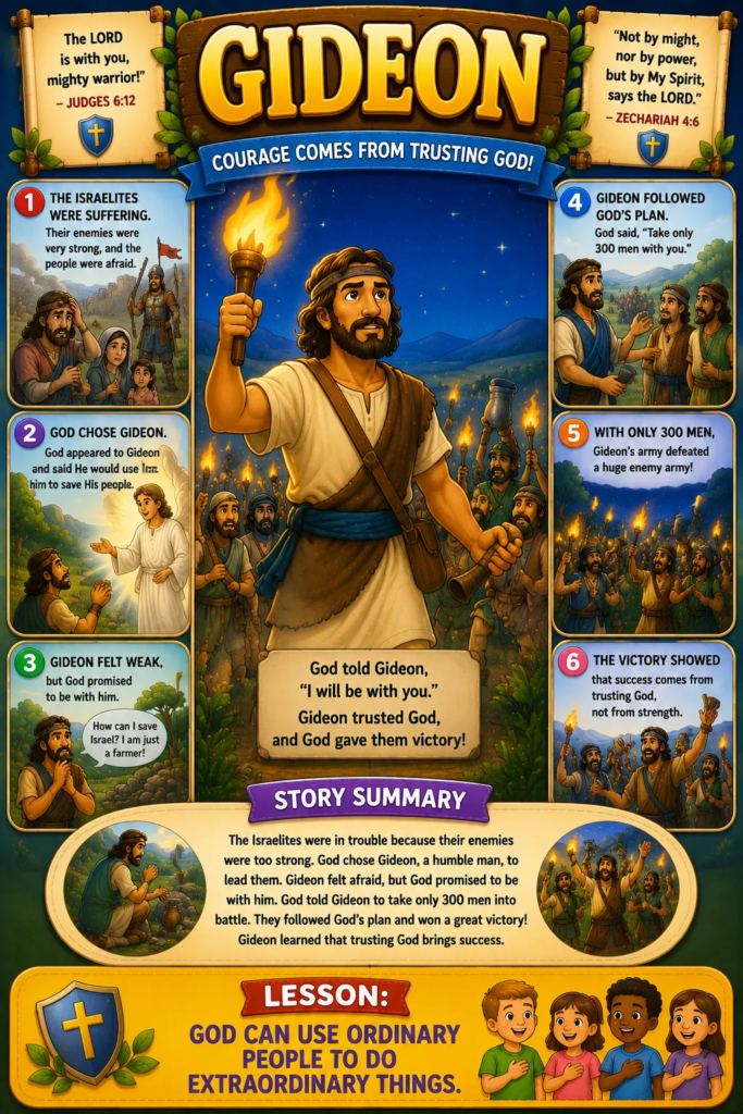 Gideon - Short Bible Stories for Kids
