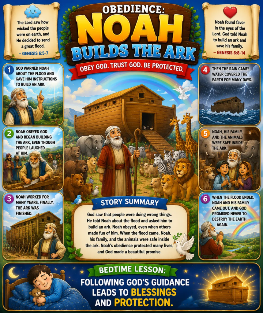 Obedience - Noah Builds the Ark -Bible Stories That Teach Important Values