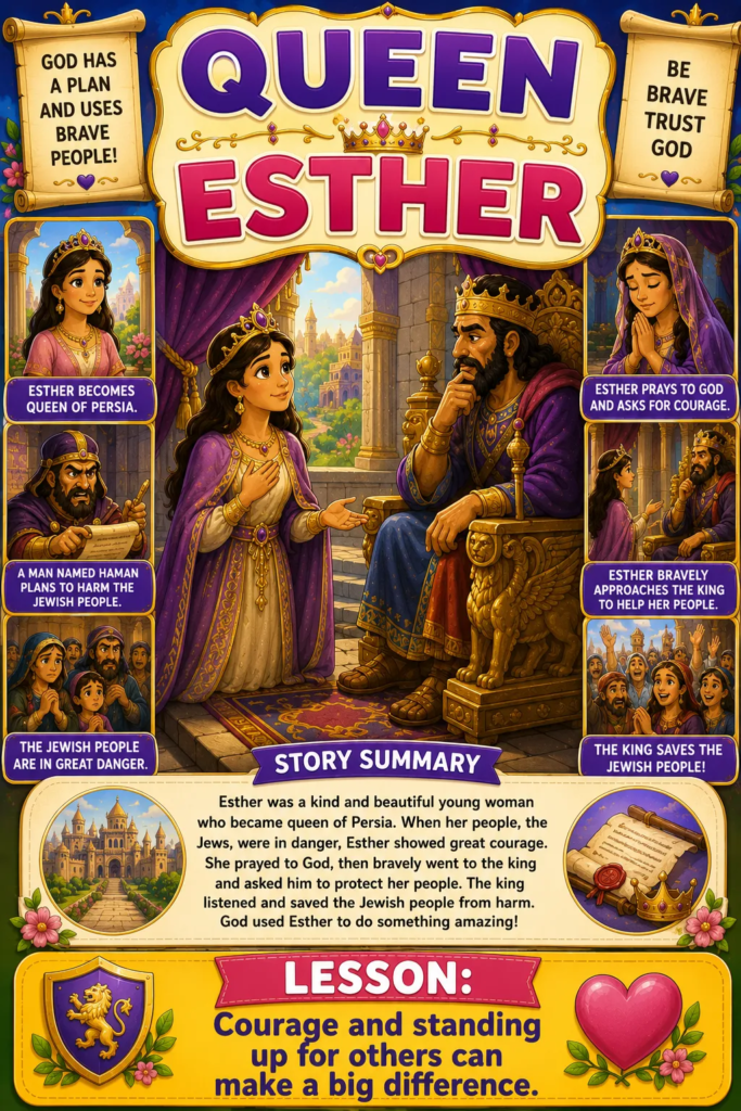 Queen Esther - Popular Bible Stories for Kids.webp