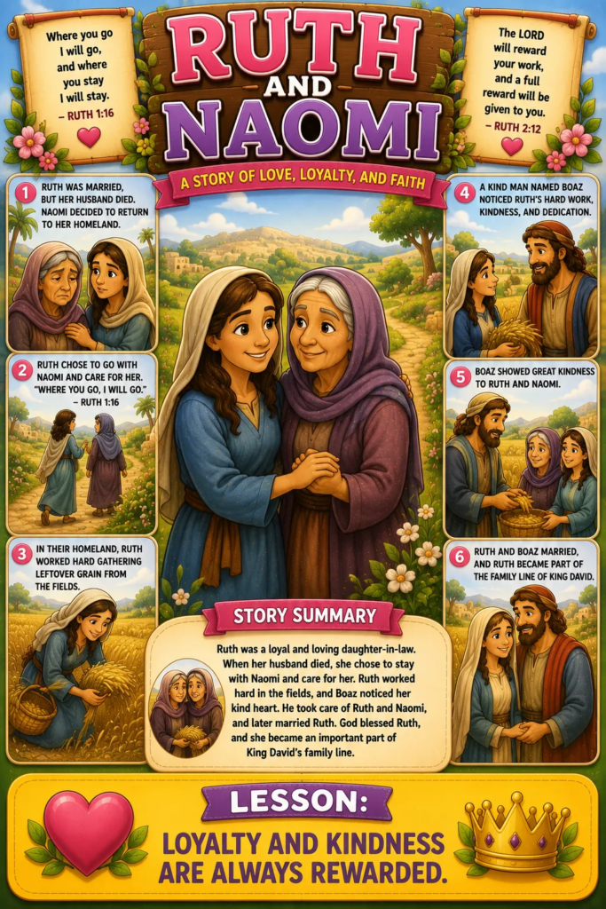 Ruth and Naomi - Short Bible Stories for Kids