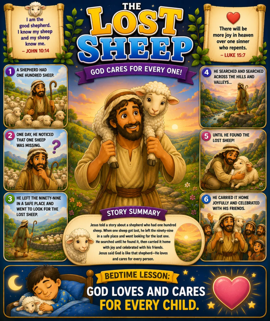 The Lost Sheep - Bedtime Bible Stories for Kids