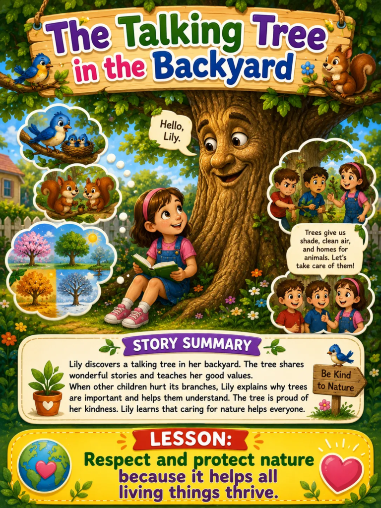 The Talking Tree in the Backyard - Stories for 7 Year Olds