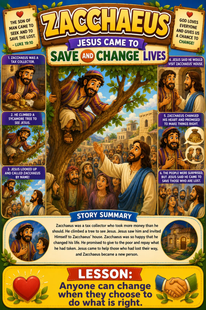 Zacchaeus -New Testament Bible Stories for Kids