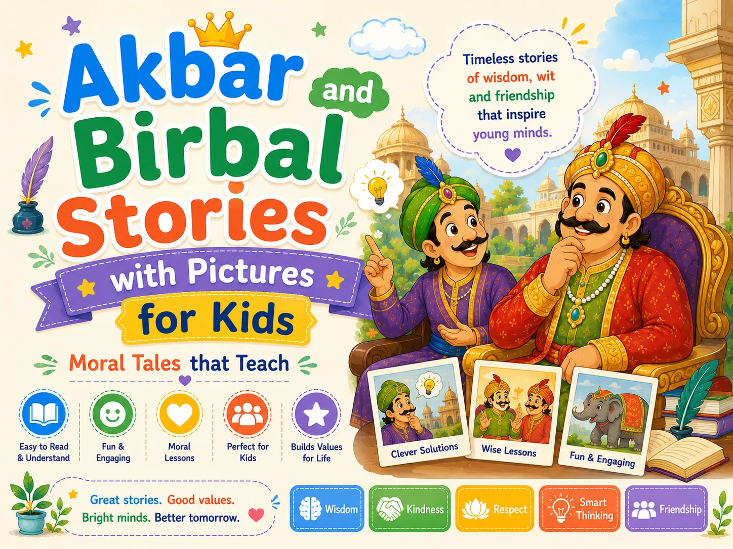 Akbar and Birbal Stories with Pictures for Kids