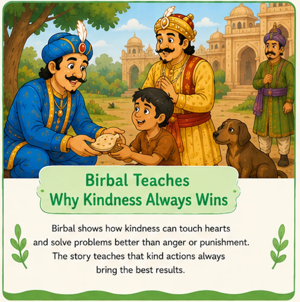 Birbal Teaches Why Kindness Always Wins - Akbar and Birbal Stories with Pictures for Kids