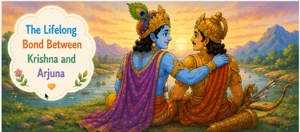 The Lifelong Bond Between Krishna and Arjuna -Krishna Arjuna Story for Kids 