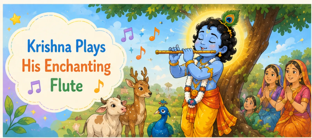 Krishna Plays His Enchanting Flute