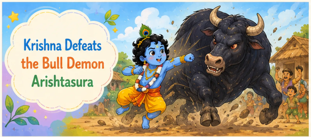 Krishna Defeats the Bull Demon Arishtasura