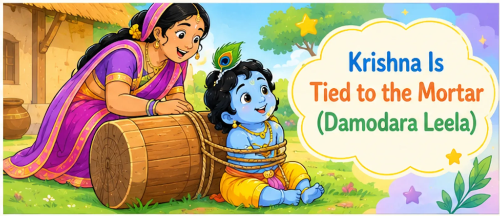 Krishna Is Tied to the Mortar (Damodara Leela)