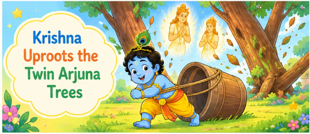 Krishna Uproots the Twin Arjuna Trees