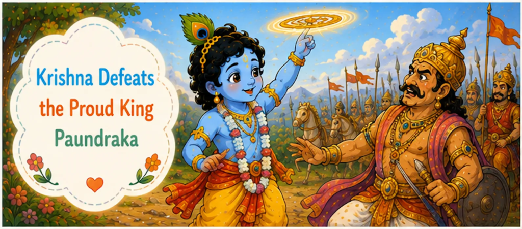 Krishna Defeats the Proud King Paundraka -Lord Krishna Story in English
