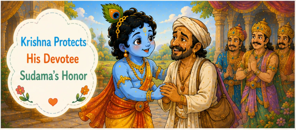 Krishna Protects His Devotee Sudama's Honor -Lord Krishna Story in English