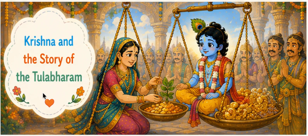  Krishna and the Story of the Tulabharam - Lord Krishna Story in English