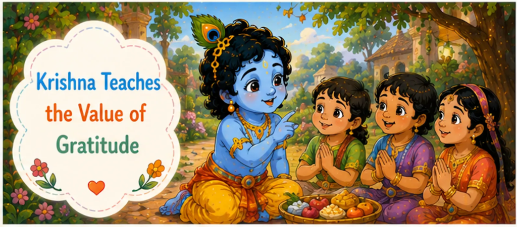 Krishna Teaches the Value of Gratitude - Lord Krishna Story in English