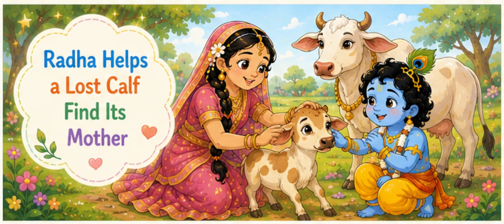 Radha Helps a Lost Calf Find Its Mother