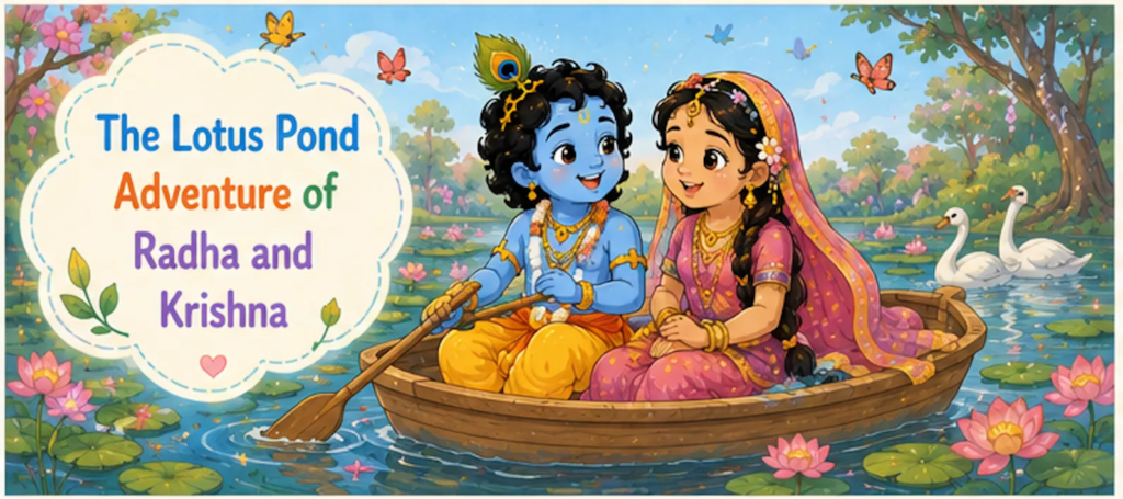 The Lotus Pond Adventure of Radha and Krishna