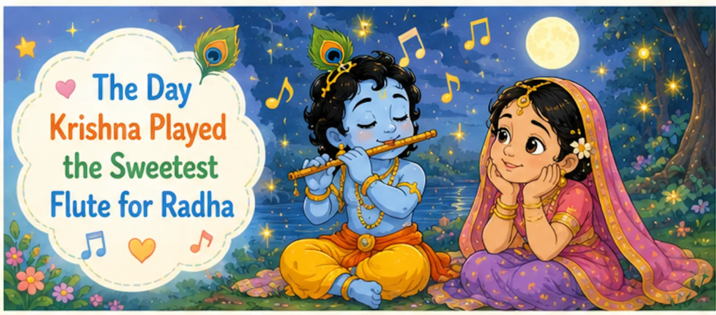 The Day Krishna Played the Sweetest Flute for Radha