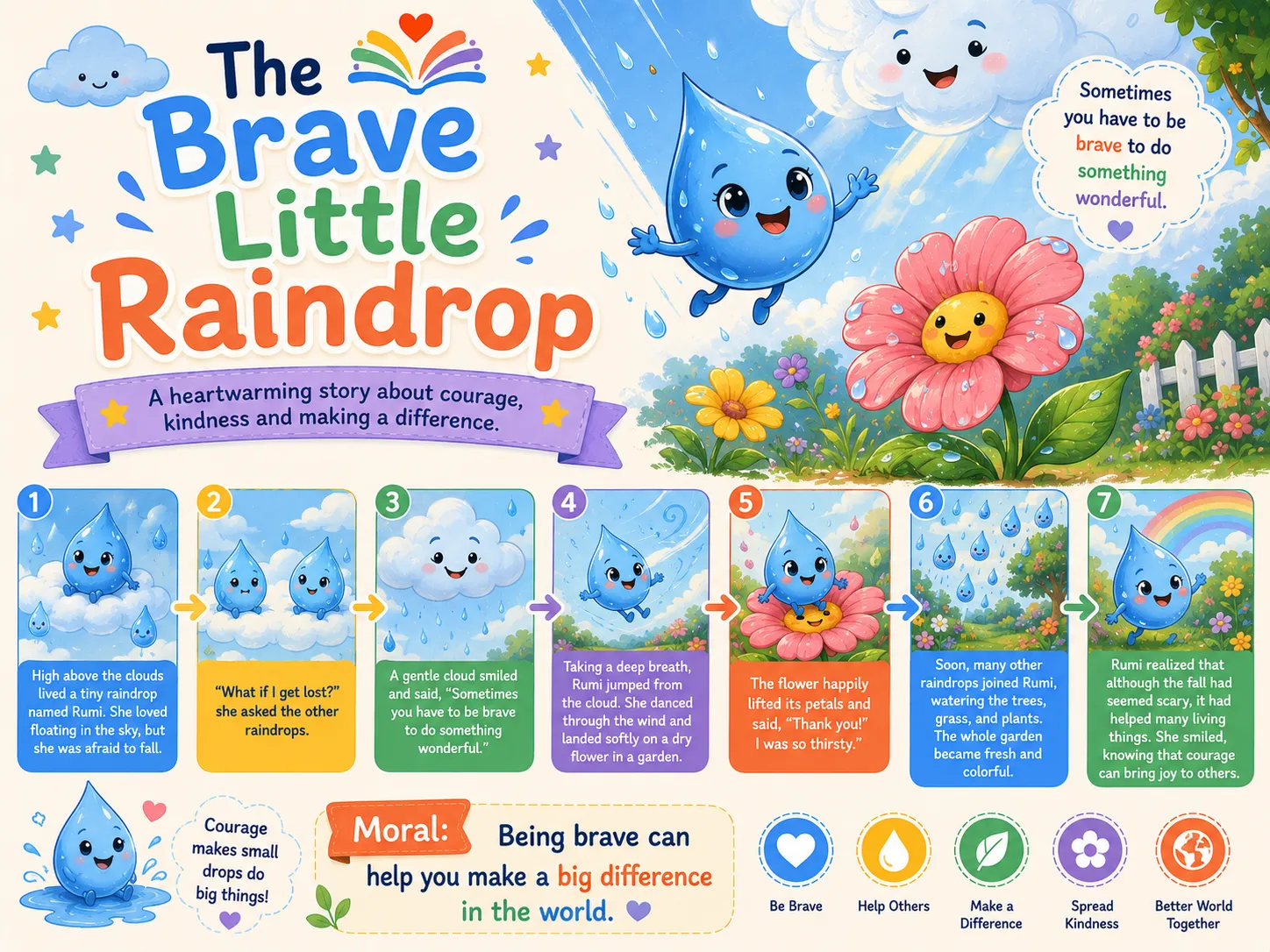 The Brave Little Raindrop