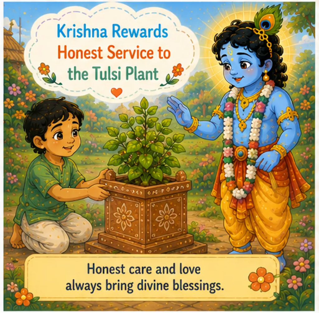 - Tulsi and Krishna Story in English 