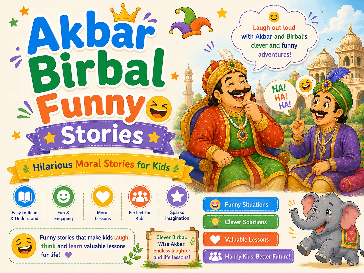 Best Akbar Birbal Funny Stories for Kids with Moral