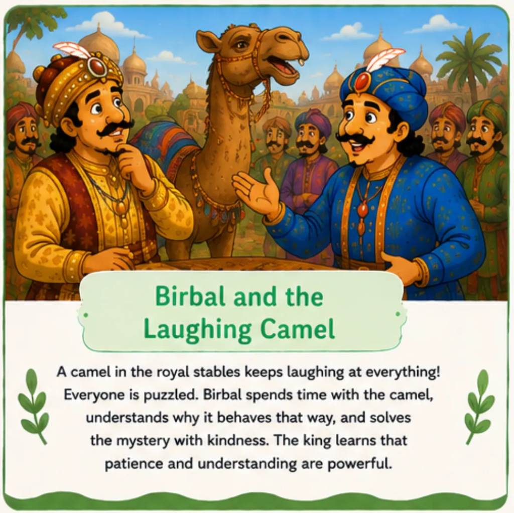 Birbal and the Laughing Camel - Akbar Birbal Funny Stories for Kids