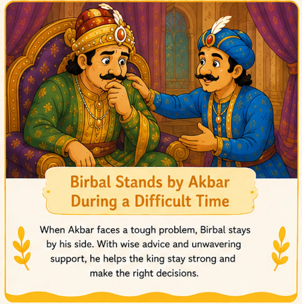 Birbal Stands by Akbar During a Difficult Time - Akbar and Birbal Friendship Story for Kids