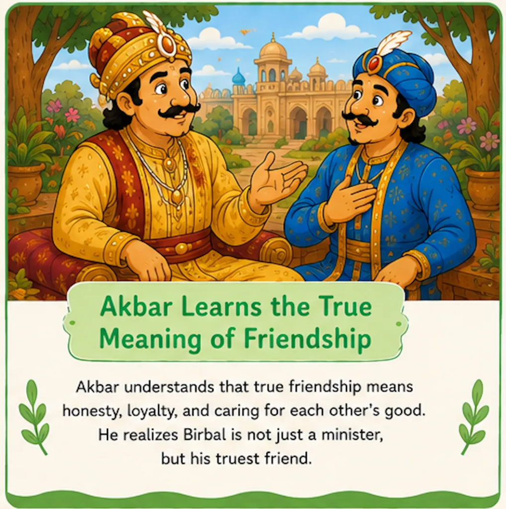 Akbar Learns the True Meaning of Friendship - Akbar and Birbal Friendship Story for Kids
